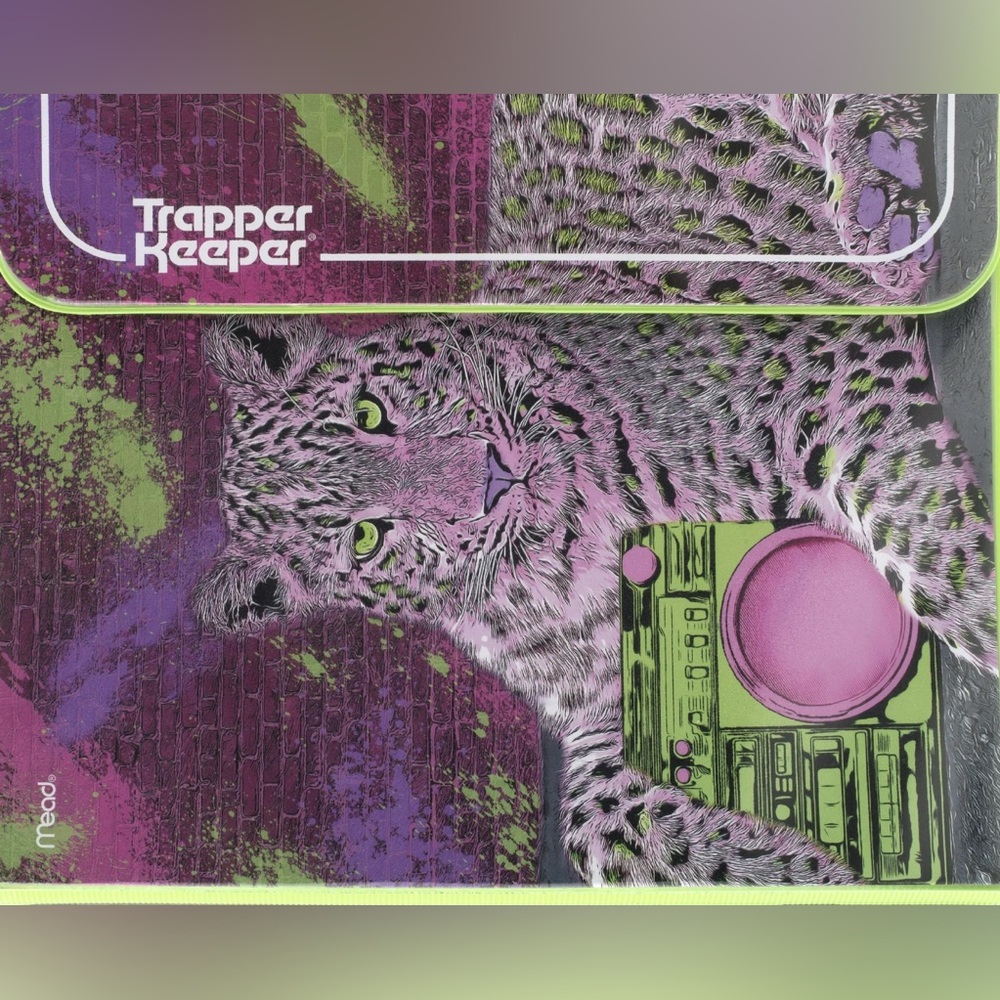 2 for $24 80s and 90s Trapper Keeper Colorful 3-Ring Binder with Dividers